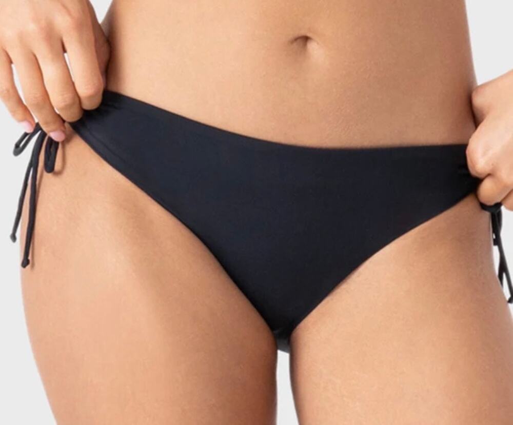 Roxy Black Beach Classics Full Coverage Hipster Lace Bikini Bottom XL NWT